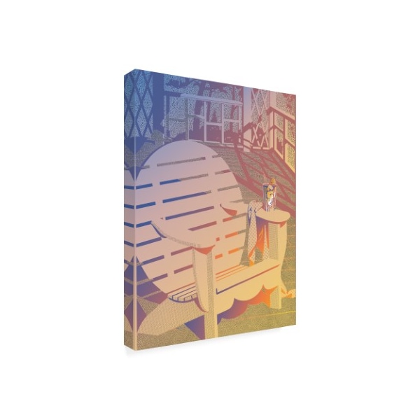 David Chestnutt 'Summer Porch Chair' Canvas Art,18x24